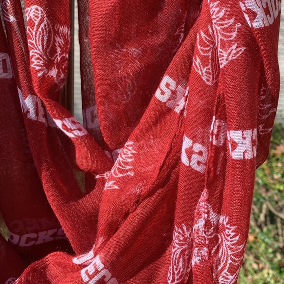 University of South Carolina (USC) Gamecocks Scarf, 18” x 79” infinity scarf - Picture 7 of 7